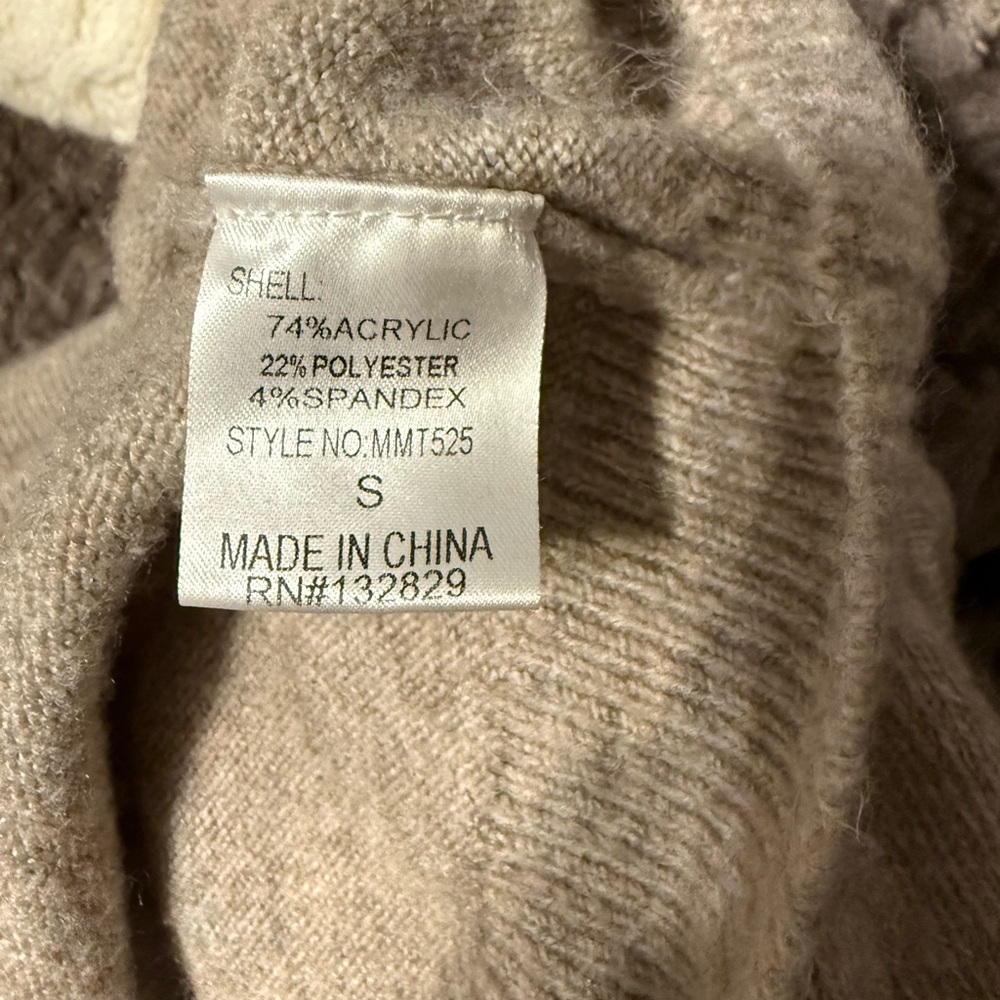 Cozy Tan Women's Sweater Lounge set - Picture 5 of 7